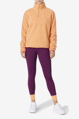 Women Sweatshirts &amp; Hoodies | FILA Meadow Quarter Zip Pullover 880 CADMIUM ORANGE / CAYENNE