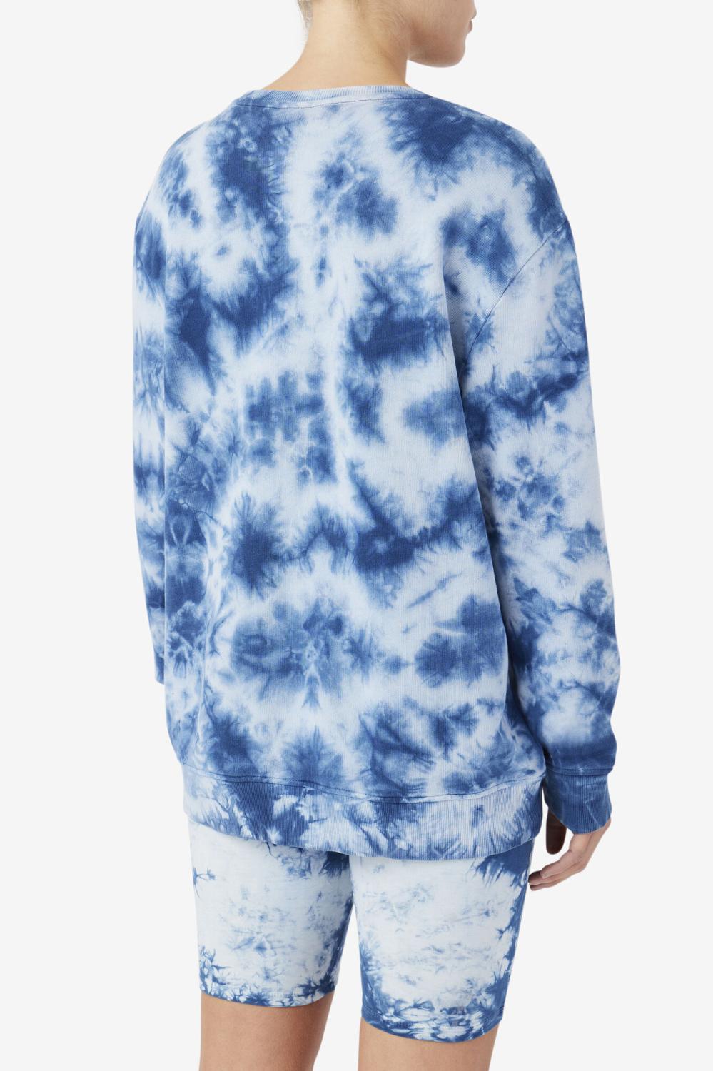 Women Sweatshirts &amp; Hoodies | FILA Uplee Crew 436 MAJOLICA BLUE / PUMICE STONE