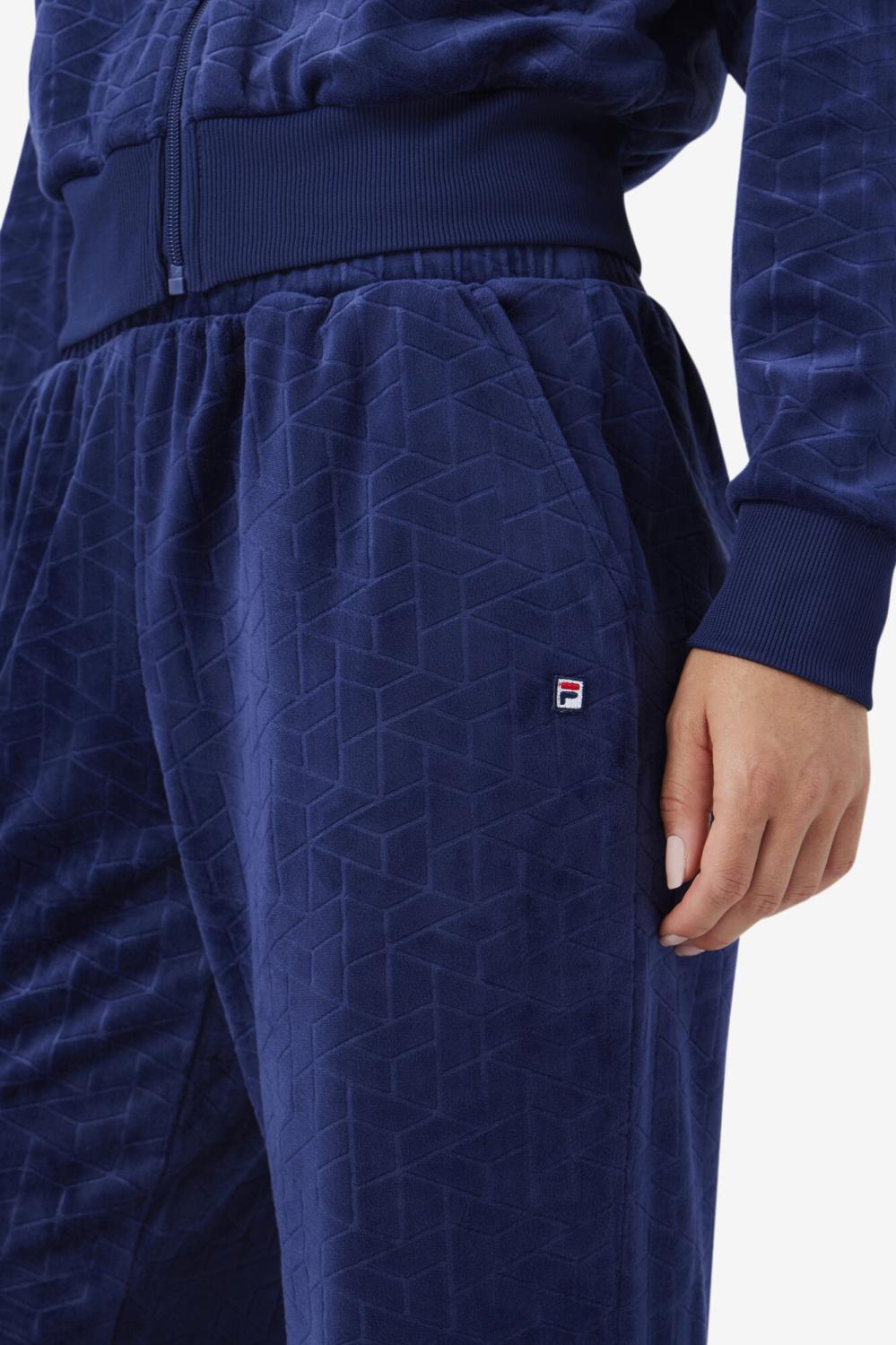 Women Sweatsuits &amp; Tracksuits | FILA Devika Velour Track Pant 410 FILA NAVY