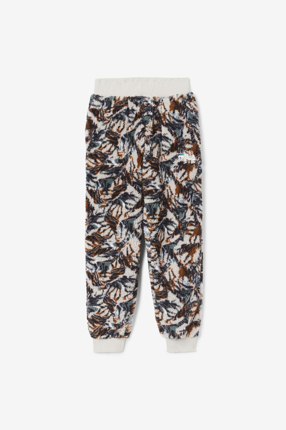 Women Sweatsuits &amp; Tracksuits | FILA Drewe Sherpa Jogger 172 EGRET / STORMY WEATHER / EGRET / DEEP LAKE