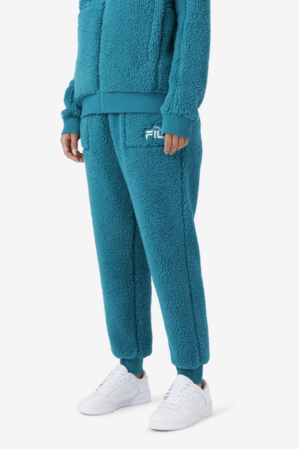 Women Sweatsuits &amp; Tracksuits | FILA Freyja Sherpa Jogger 328 DEEP LAKE