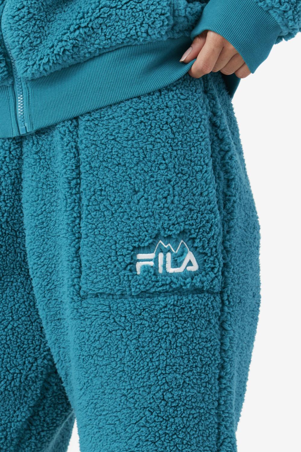 Women Sweatsuits &amp; Tracksuits | FILA Freyja Sherpa Jogger 328 DEEP LAKE