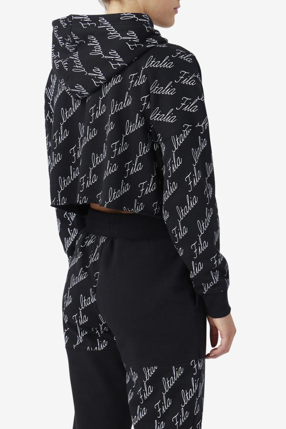 Women Sweatsuits &amp; Tracksuits | FILA Gianna Hoodie 001 BLACK / GARDENIA