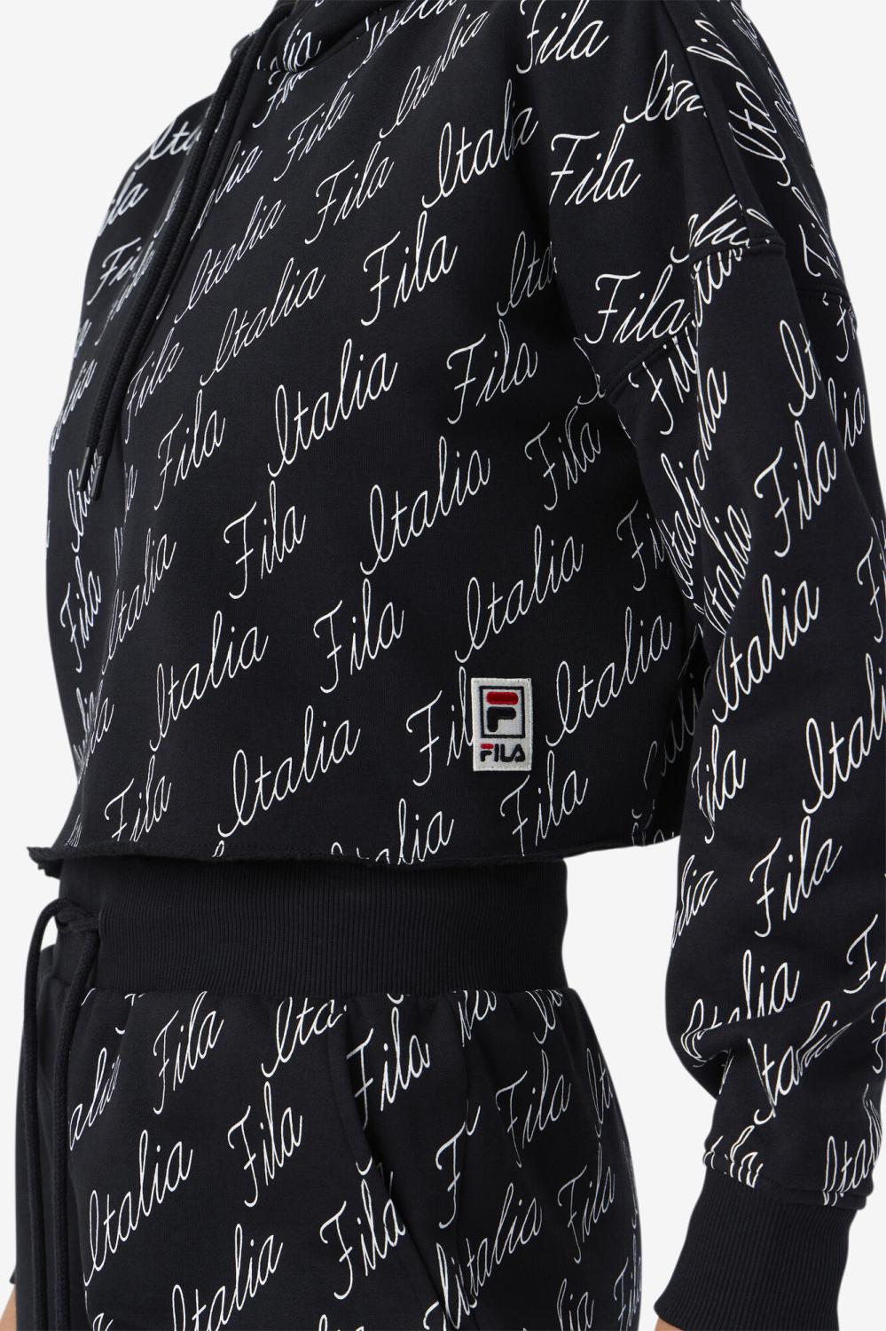 Women Sweatsuits &amp; Tracksuits | FILA Gianna Hoodie 001 BLACK / GARDENIA