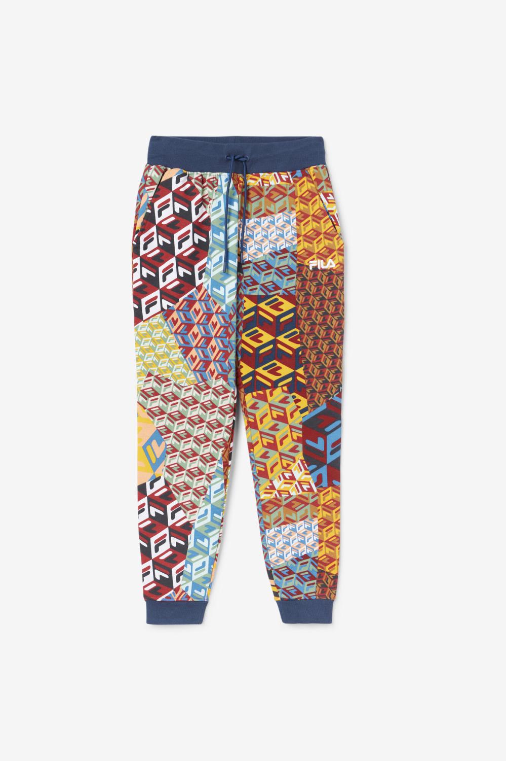 Women Sweatsuits &amp; Tracksuits | FILA Magdalena Jogger 933 MOONLIT OCEAN / RADIANT YELLOW / WHITE PRINT