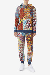 Women Sweatsuits &amp; Tracksuits | FILA Magdalena Jogger 933 MOONLIT OCEAN / RADIANT YELLOW / WHITE PRINT