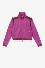 Women Sweatsuits &amp; Tracksuits | FILA Sandy Track Jacket 561 BATON ROUGE / GRAPE WINE / POTPOURRI