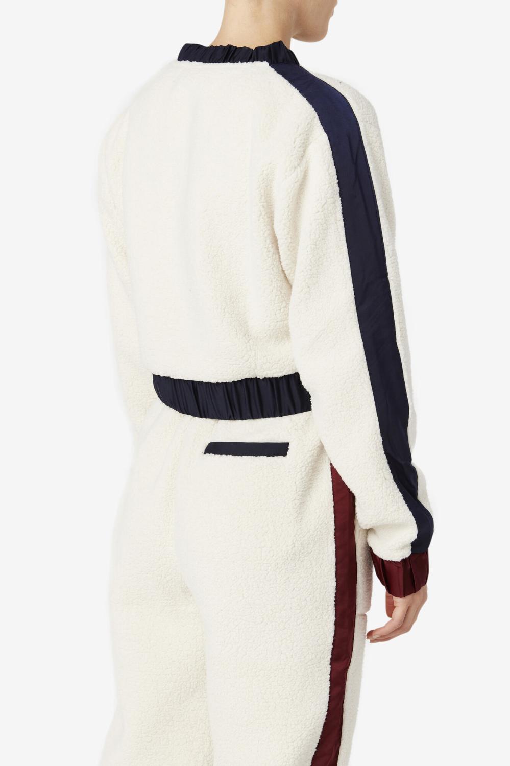 Women Sweatsuits &amp; Tracksuits | FILA Tabitha Crewneck 300 TOFU / PEACOAT / TAWNY PORT