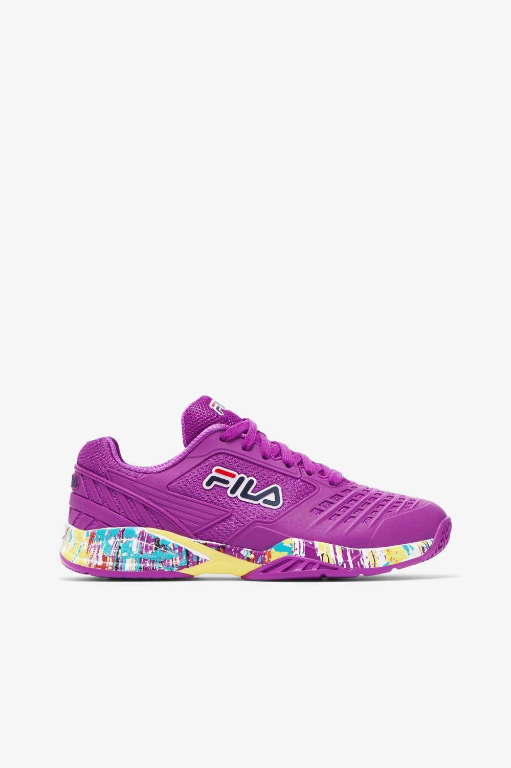 Women Tennis | FILA Women's Axilus 2 Energized 525 PURPLE CACTUS FLOWER / WHITE / LIMELIGHT