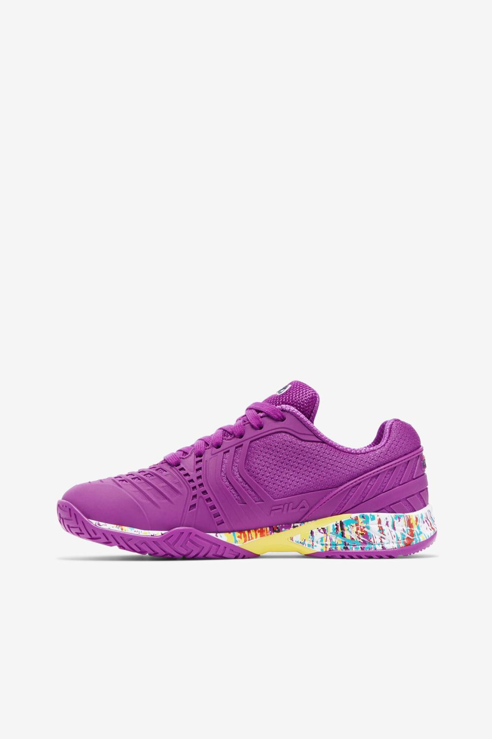 Women Tennis | FILA Women's Axilus 2 Energized 525 PURPLE CACTUS FLOWER / WHITE / LIMELIGHT
