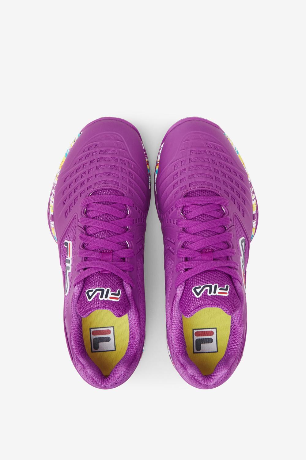 Women Tennis | FILA Women's Axilus 2 Energized 525 PURPLE CACTUS FLOWER / WHITE / LIMELIGHT