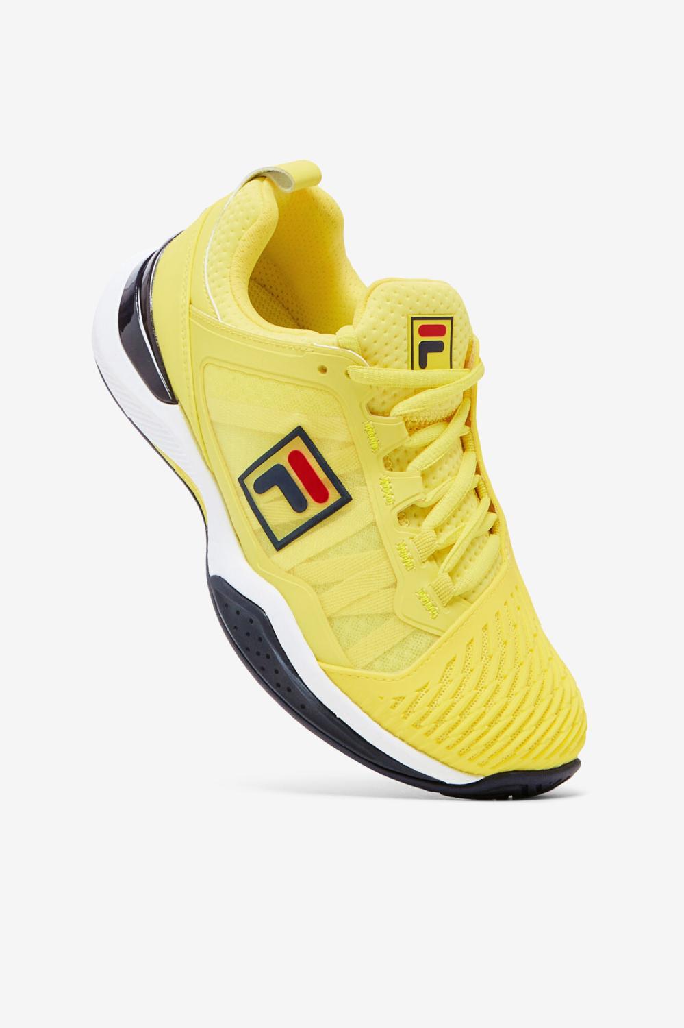 Women Tennis | FILA Women's Speedserve Energized 732 LIMELIGHT / FILA NAVY / FILA RED