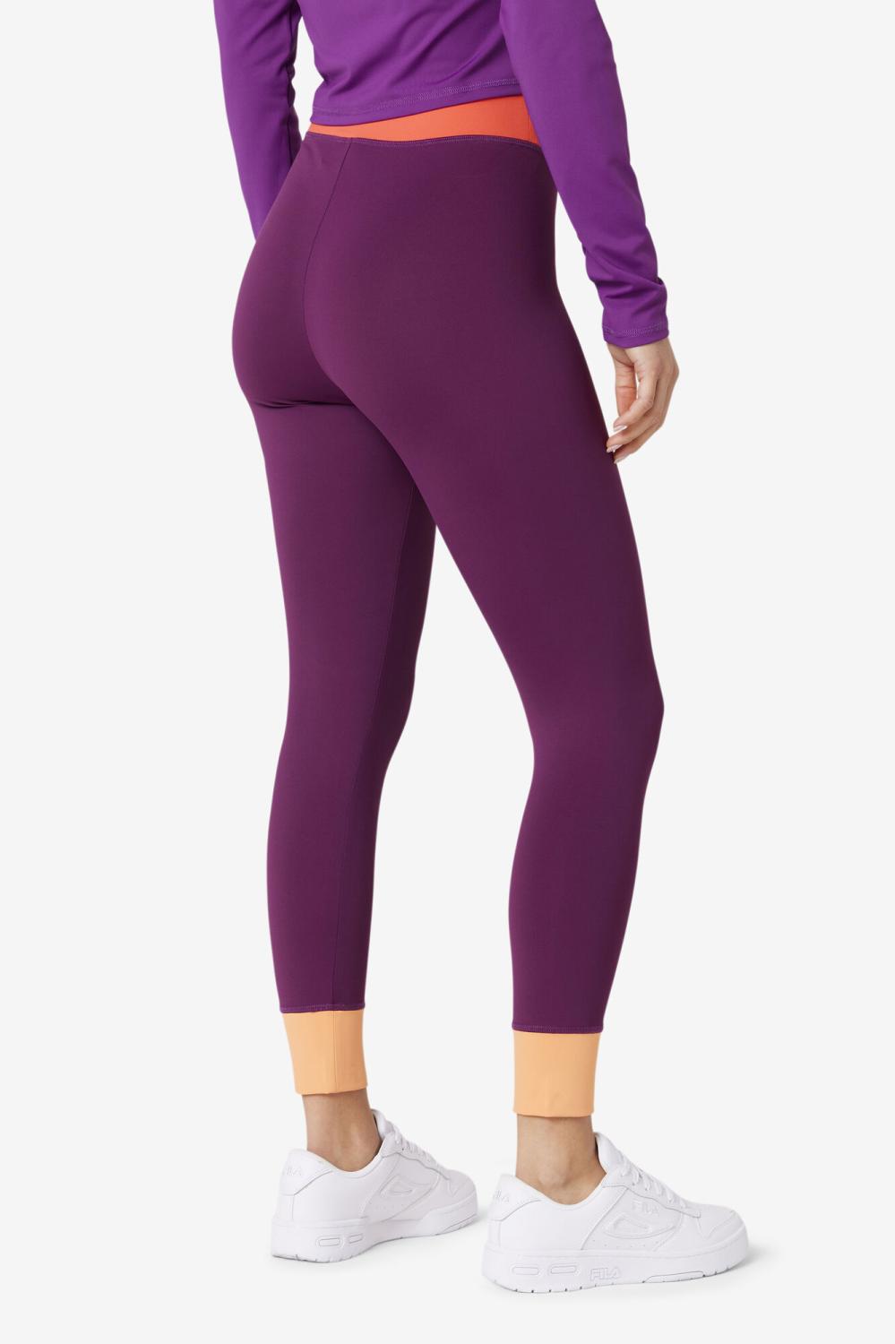 Women Tights &amp; Leggings | FILA Marnie Base Layer Legging 507 CHARISMA / CROCUS PETAL / CAYENNE