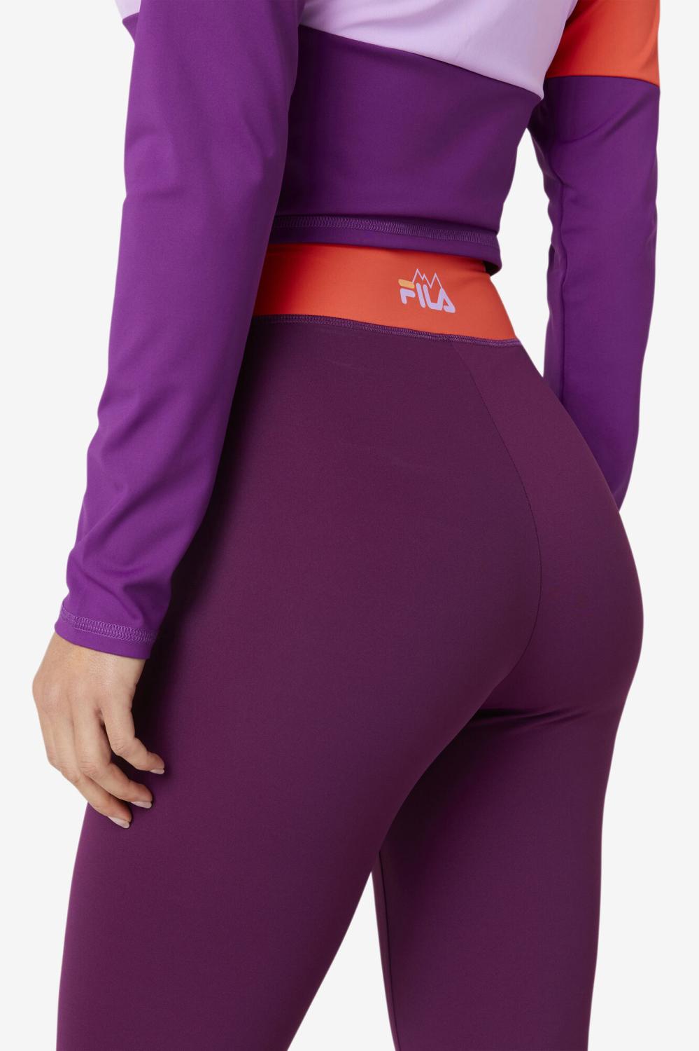 Women Tights &amp; Leggings | FILA Marnie Base Layer Legging 507 CHARISMA / CROCUS PETAL / CAYENNE