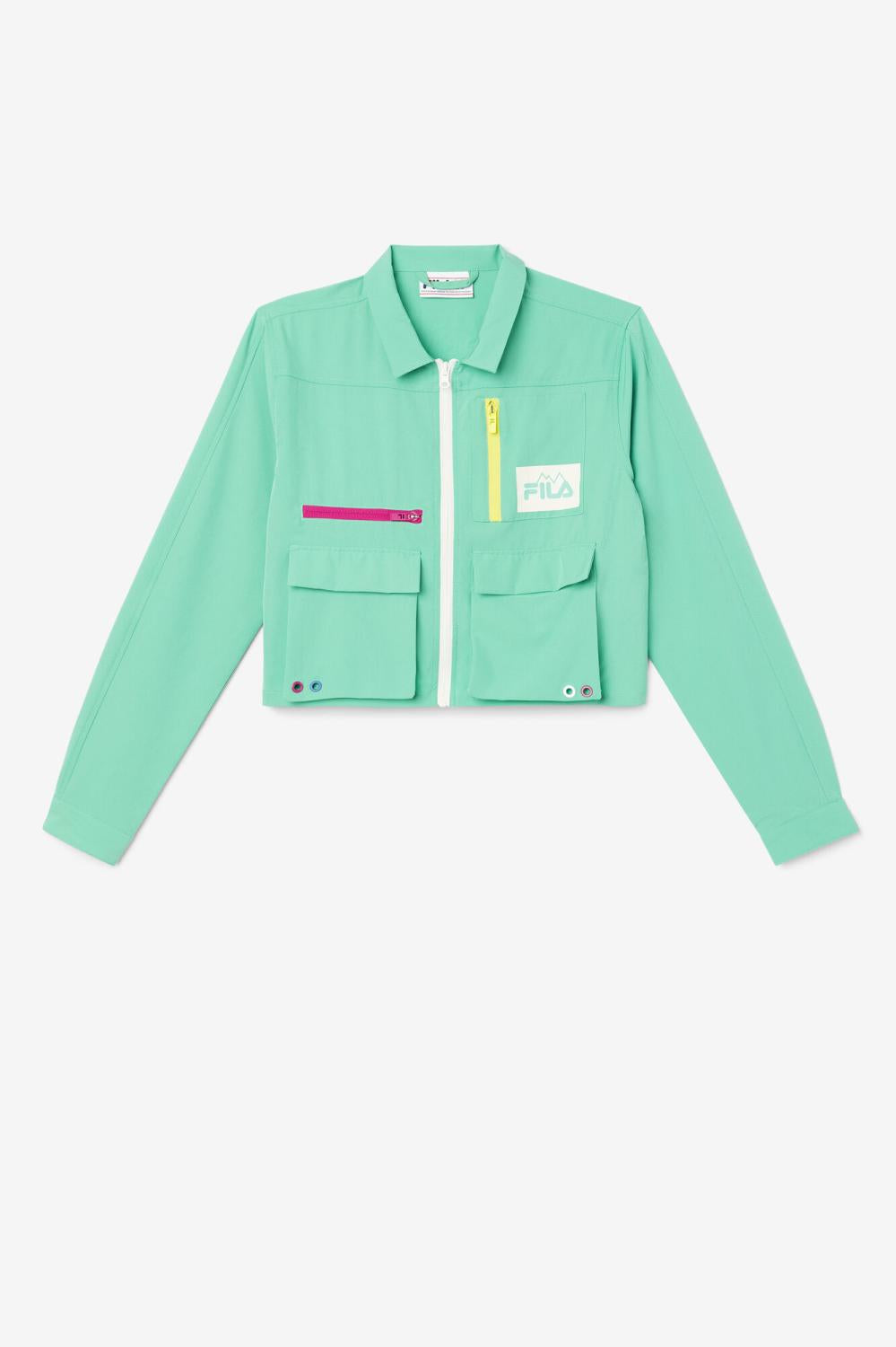 Women Tops &amp; T-Shirts | FILA Alina Zip Shirt 993 MARINE GREEN