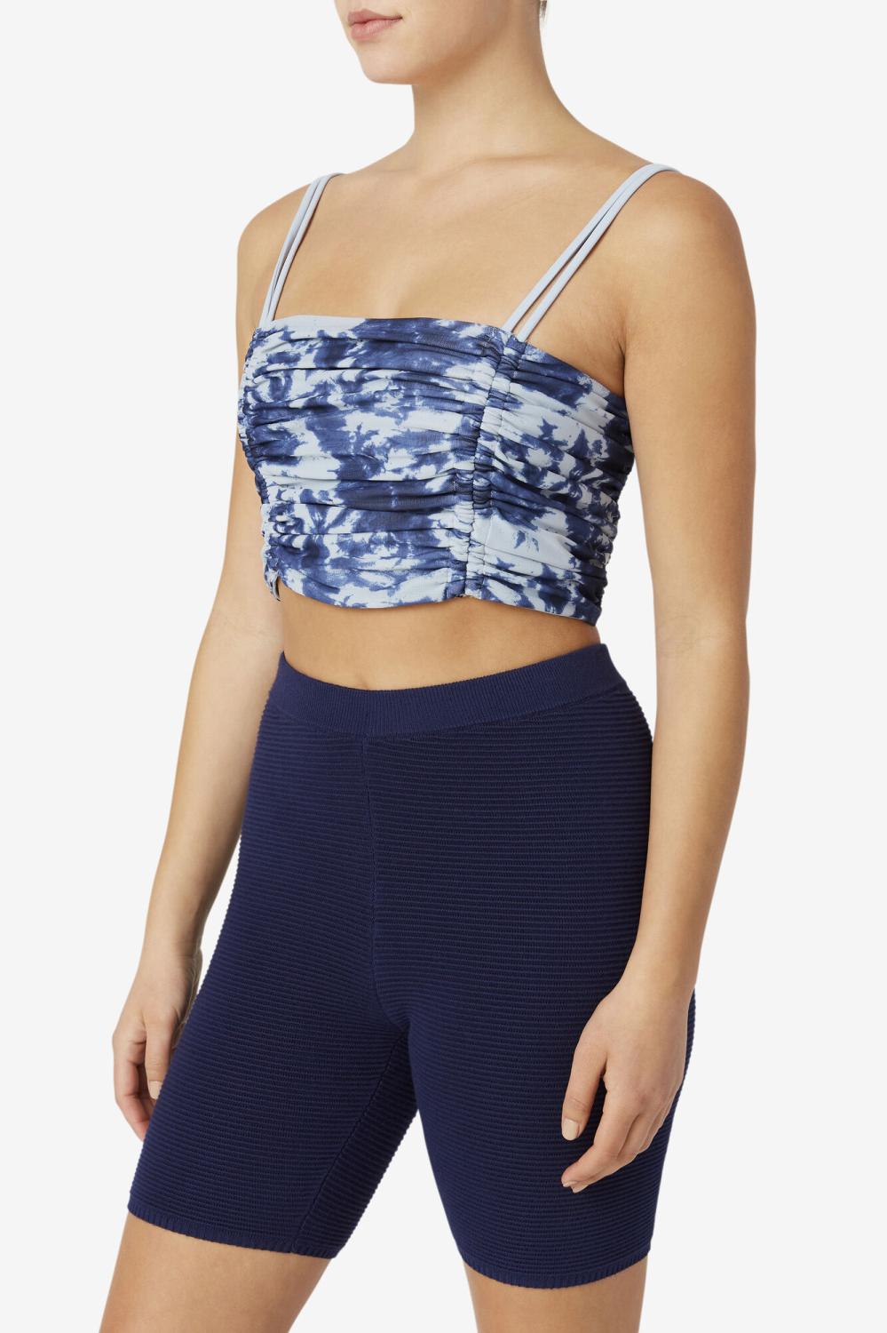 Women Tops &amp; T-Shirts | FILA Allannis Crop Tank 097 INDIA INK / BLUE FOG
