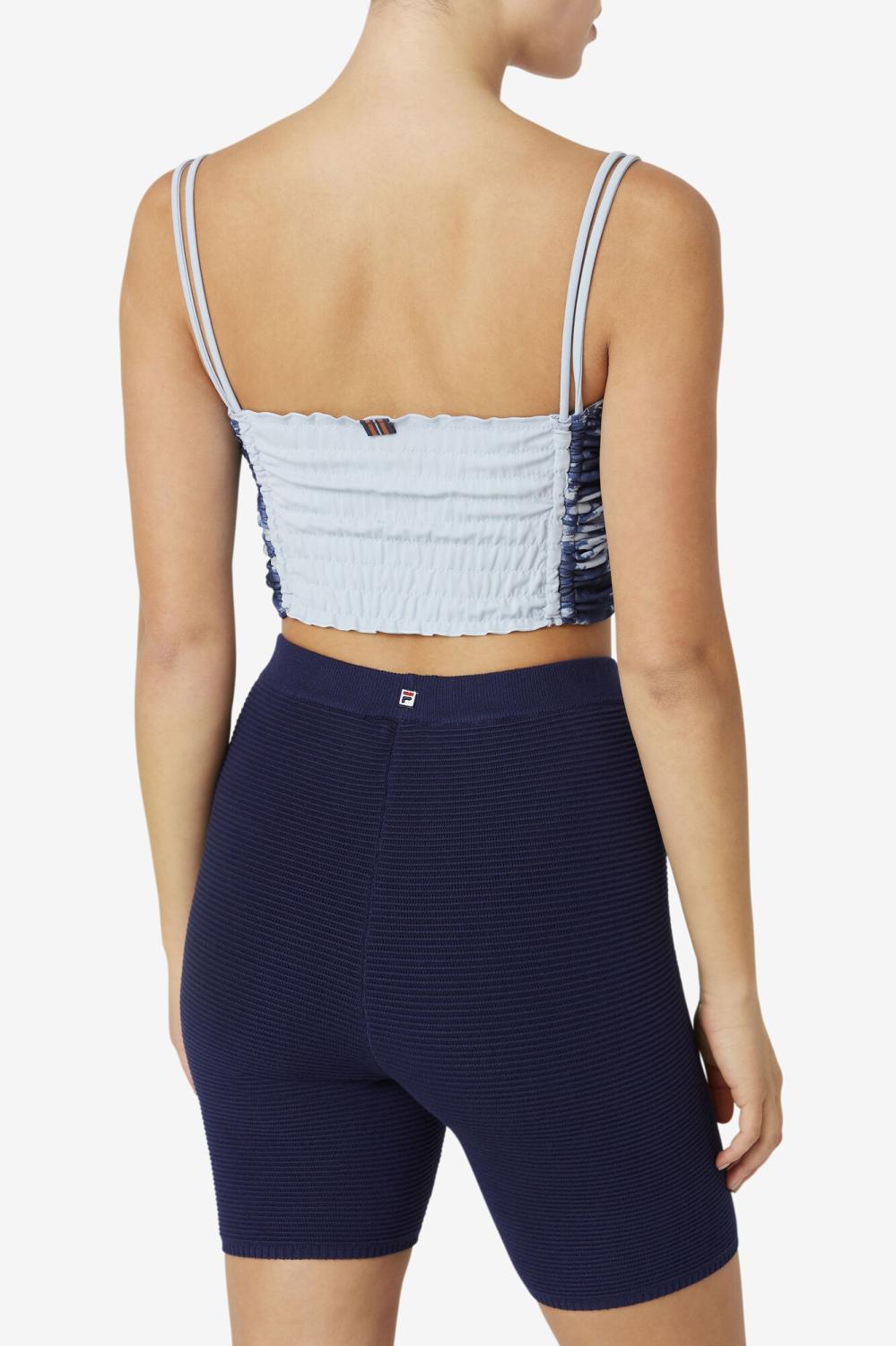 Women Tops &amp; T-Shirts | FILA Allannis Crop Tank 097 INDIA INK / BLUE FOG