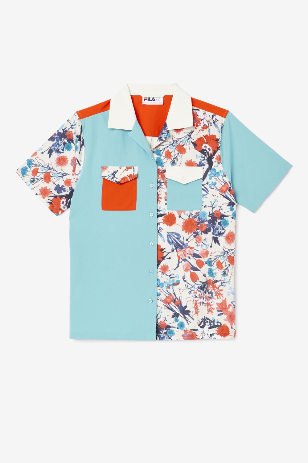 Women Tops &amp; T-Shirts | FILA Delanie Camp Shirt 300 TOFU