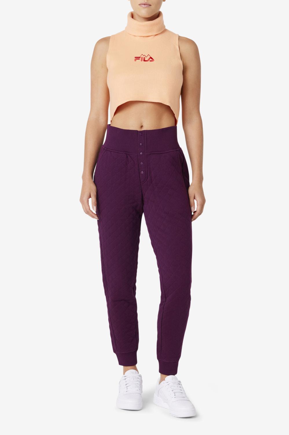 Women Tops &amp; T-Shirts | FILA Eliana Cropped Neck Warmer 880 CADMIUM ORANGE / CAYENNE