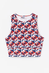 Women Tops &amp; T-Shirts | FILA Emmaline Tank 622 FILA RED / FILA NAVY / WHITE