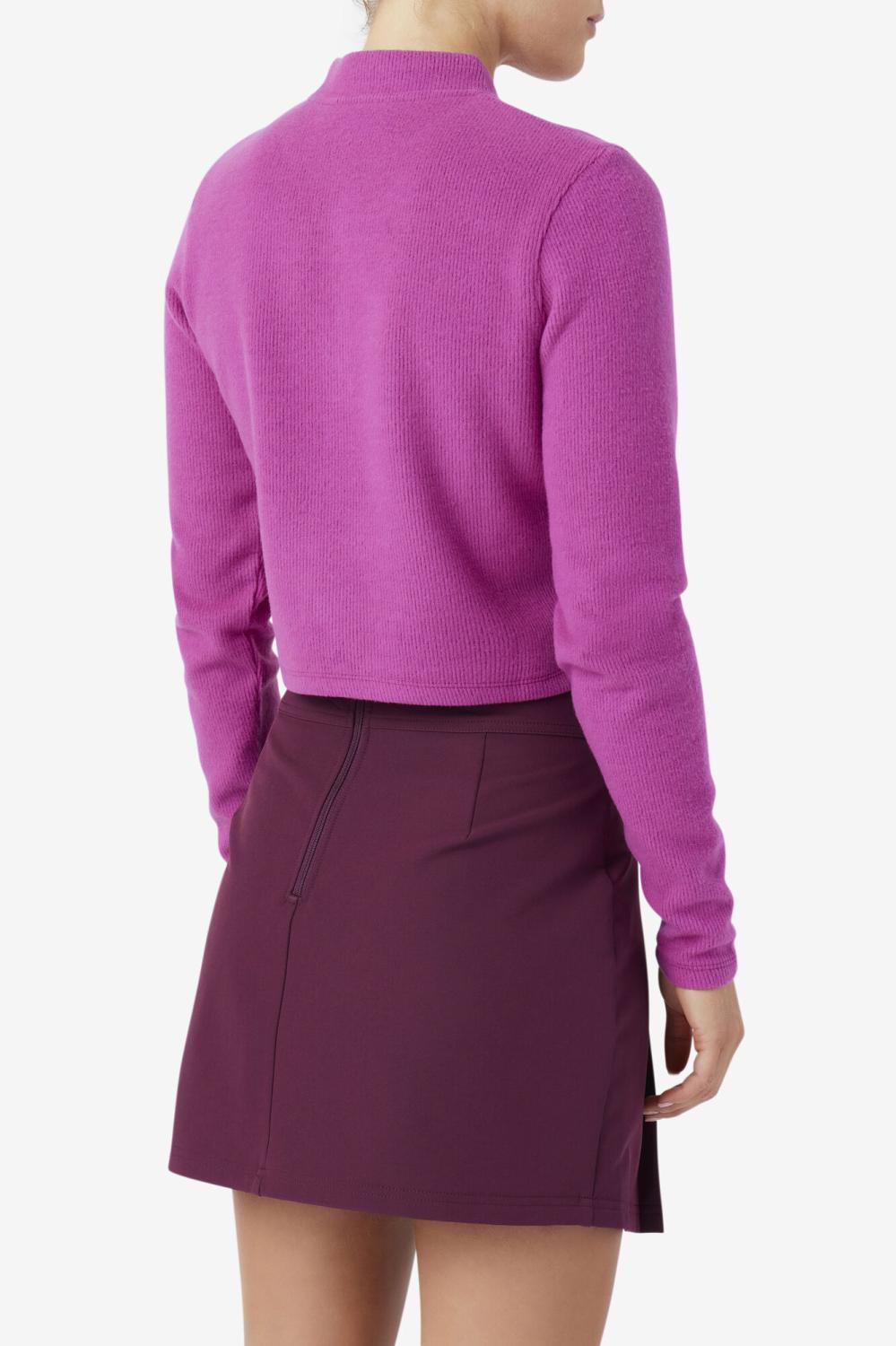 Women Tops &amp; T-Shirts | FILA Josie Half Zip Top 561 BATON ROUGE / POTPOURRI