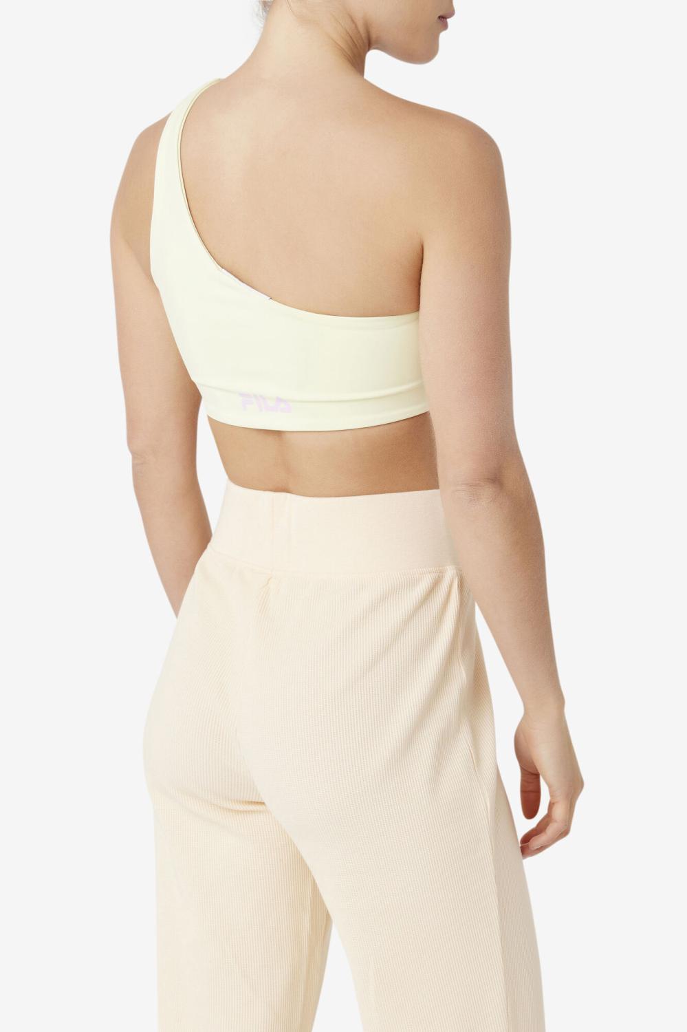 Women Tops &amp; T-Shirts | FILA Kady Asymmetric Bra Top 742 TENDER YELLOW