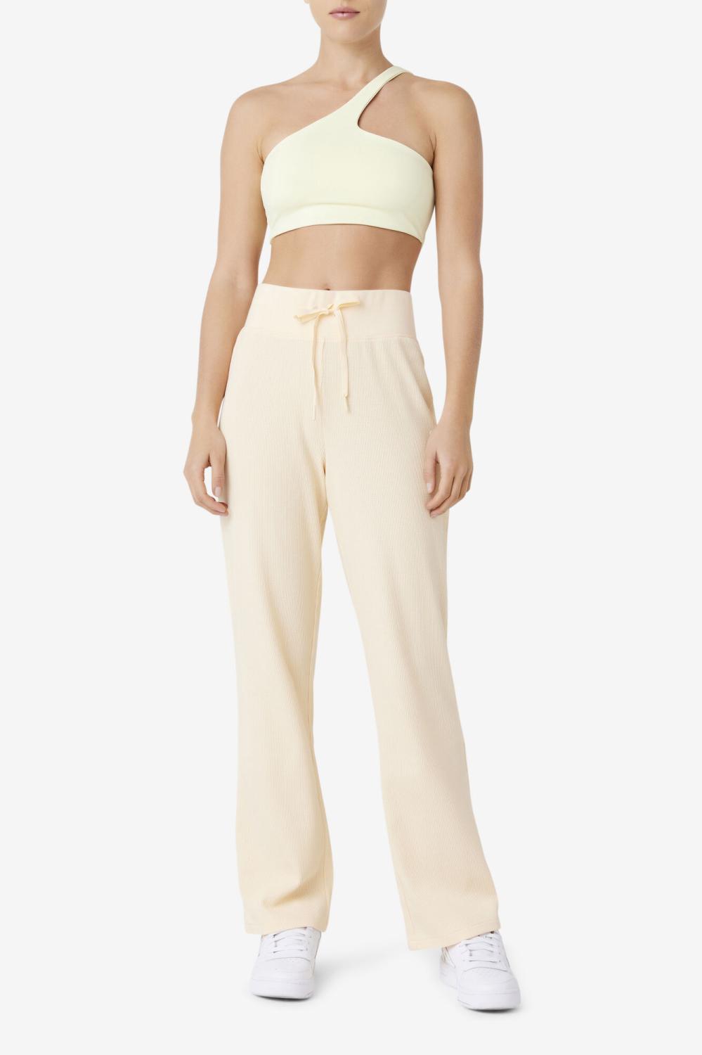 Women Tops &amp; T-Shirts | FILA Kady Asymmetric Bra Top 742 TENDER YELLOW