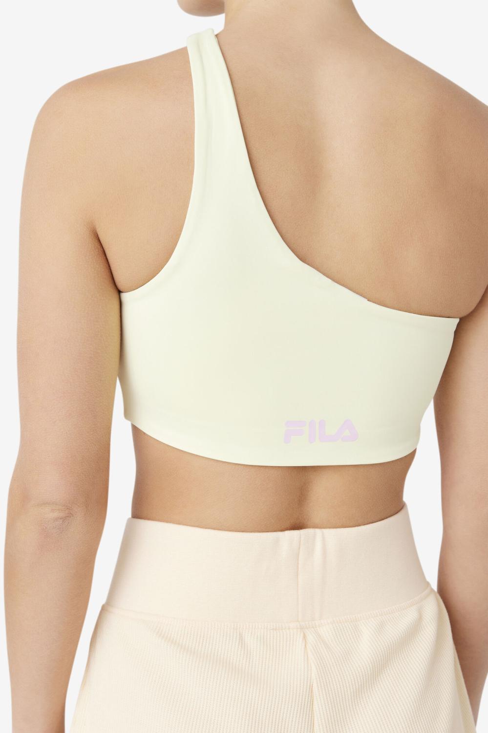 Women Tops &amp; T-Shirts | FILA Kady Asymmetric Bra Top 742 TENDER YELLOW