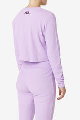 Women Tops &amp; T-Shirts | FILA Liza Thermal Henley CROC/PBEET