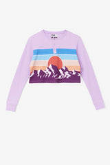 Women Tops &amp; T-Shirts | FILA Liza Thermal Henley CROC/PBEET