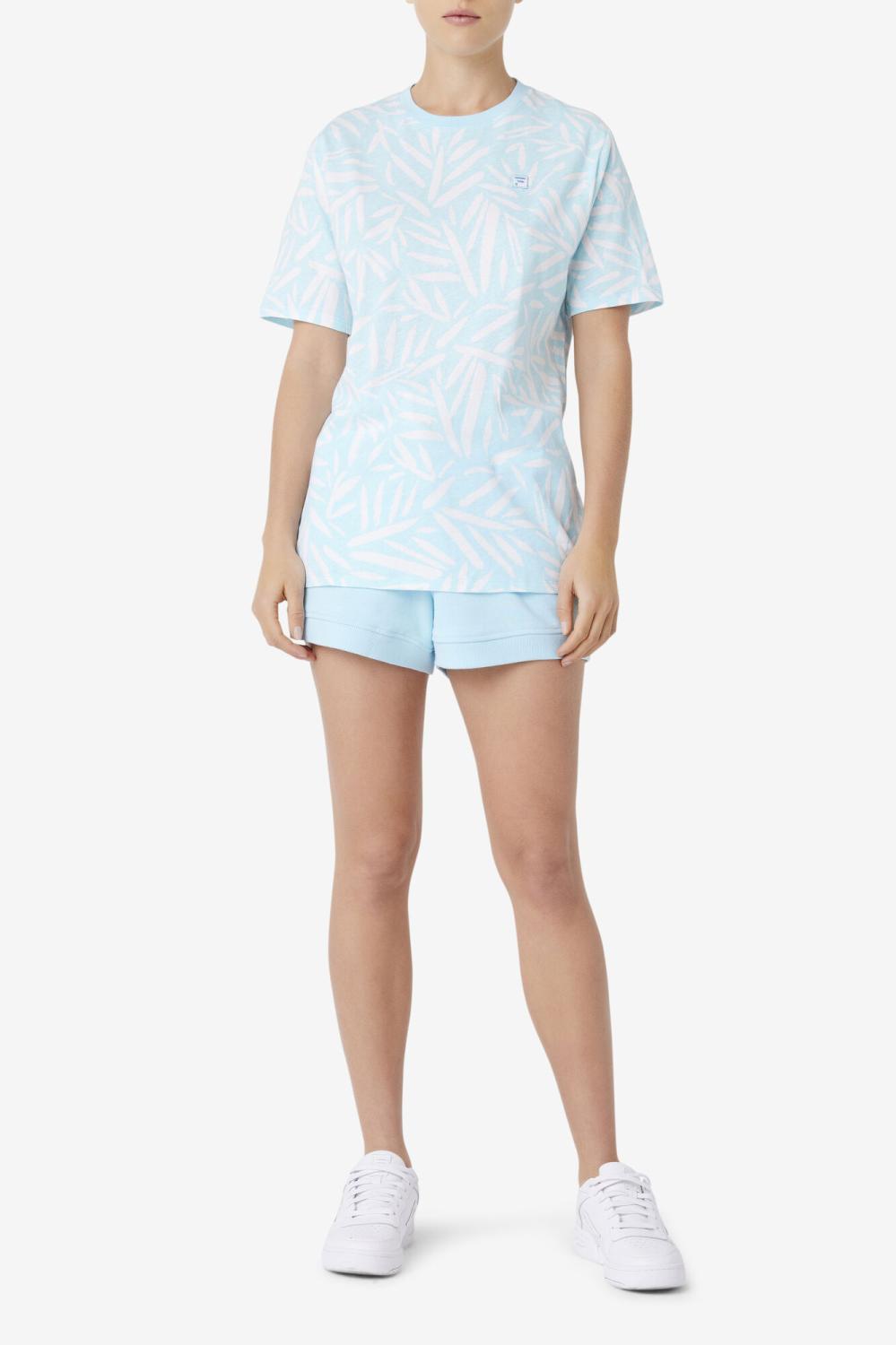 Women Tops &amp; T-Shirts | FILA Michelle Tee 443 CRYSTAL BLUE / TOFU