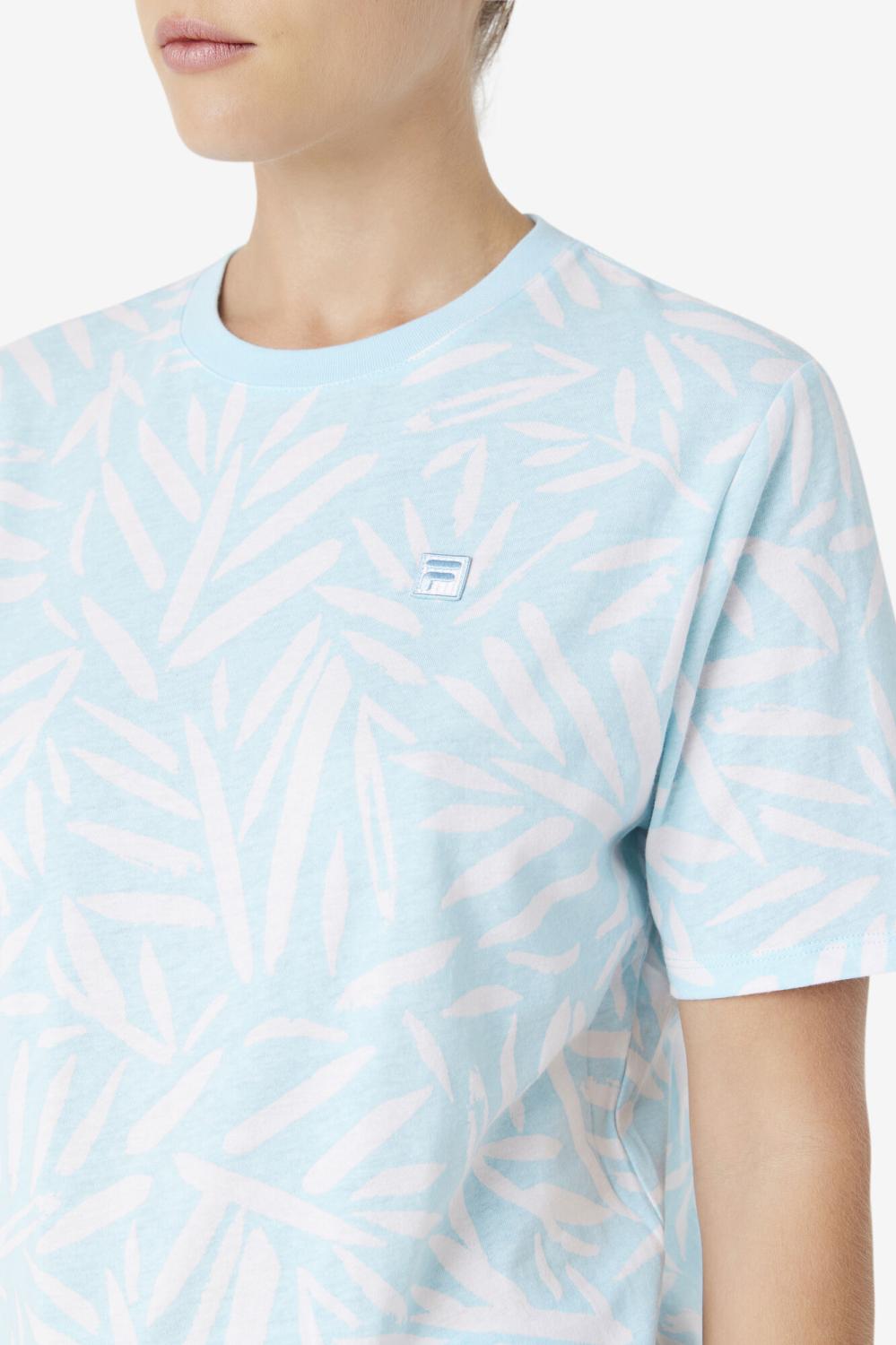 Women Tops &amp; T-Shirts | FILA Michelle Tee 443 CRYSTAL BLUE / TOFU