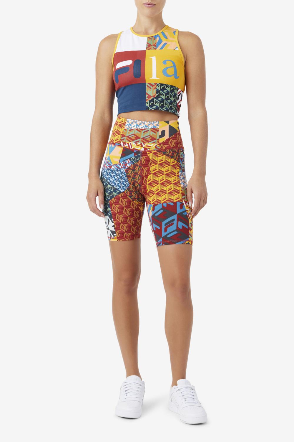 Women Tops &amp; T-Shirts | FILA Zhuri Tank 732 RADIANT YELLOW / WHITE / RHUBARB / MOONLIT OCEAN