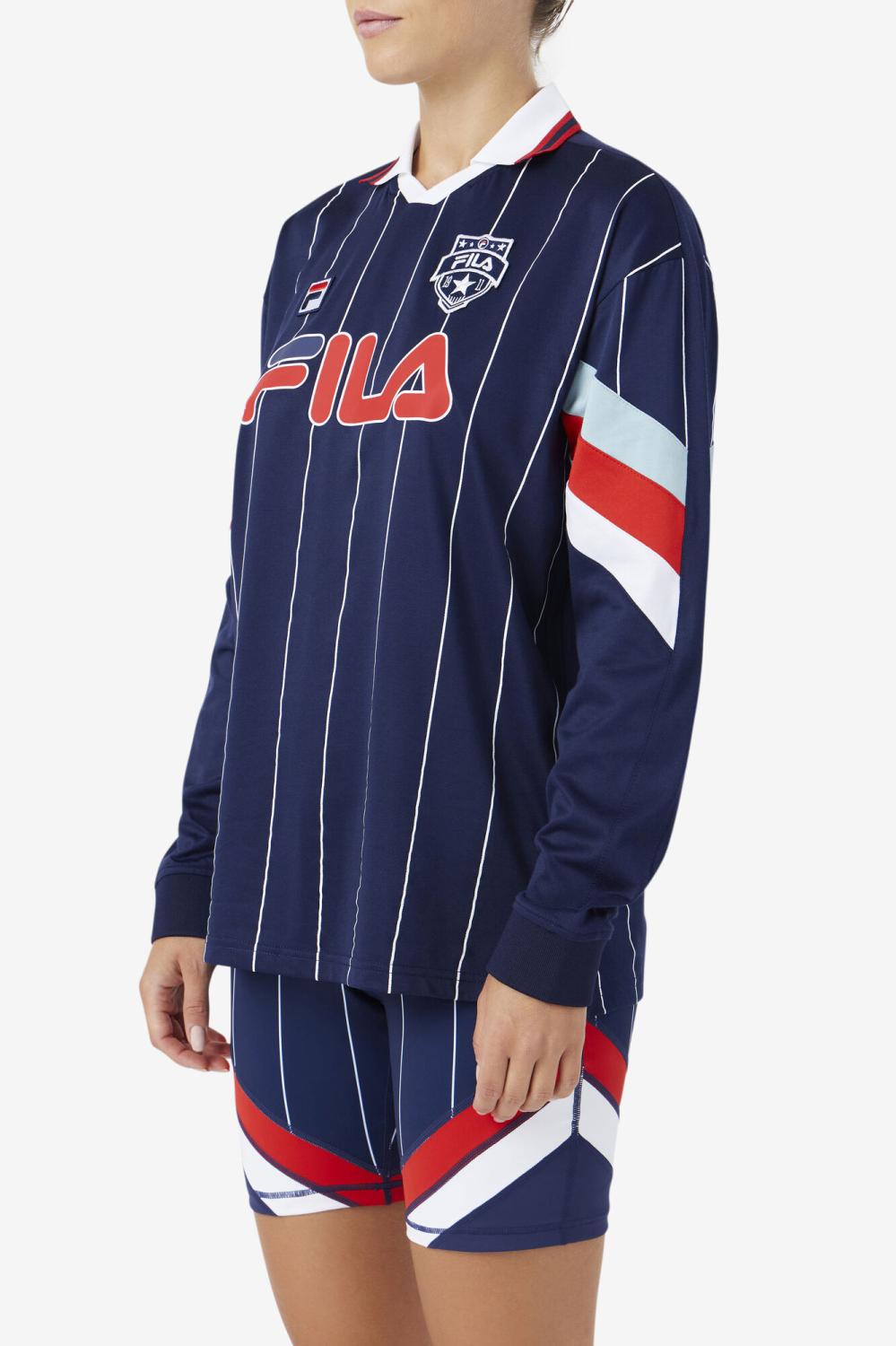 Women Tops &amp; T-Shirts | FILA Zorra Goalie Jersey 410 FILA NAVY / WHITE / FILA RED