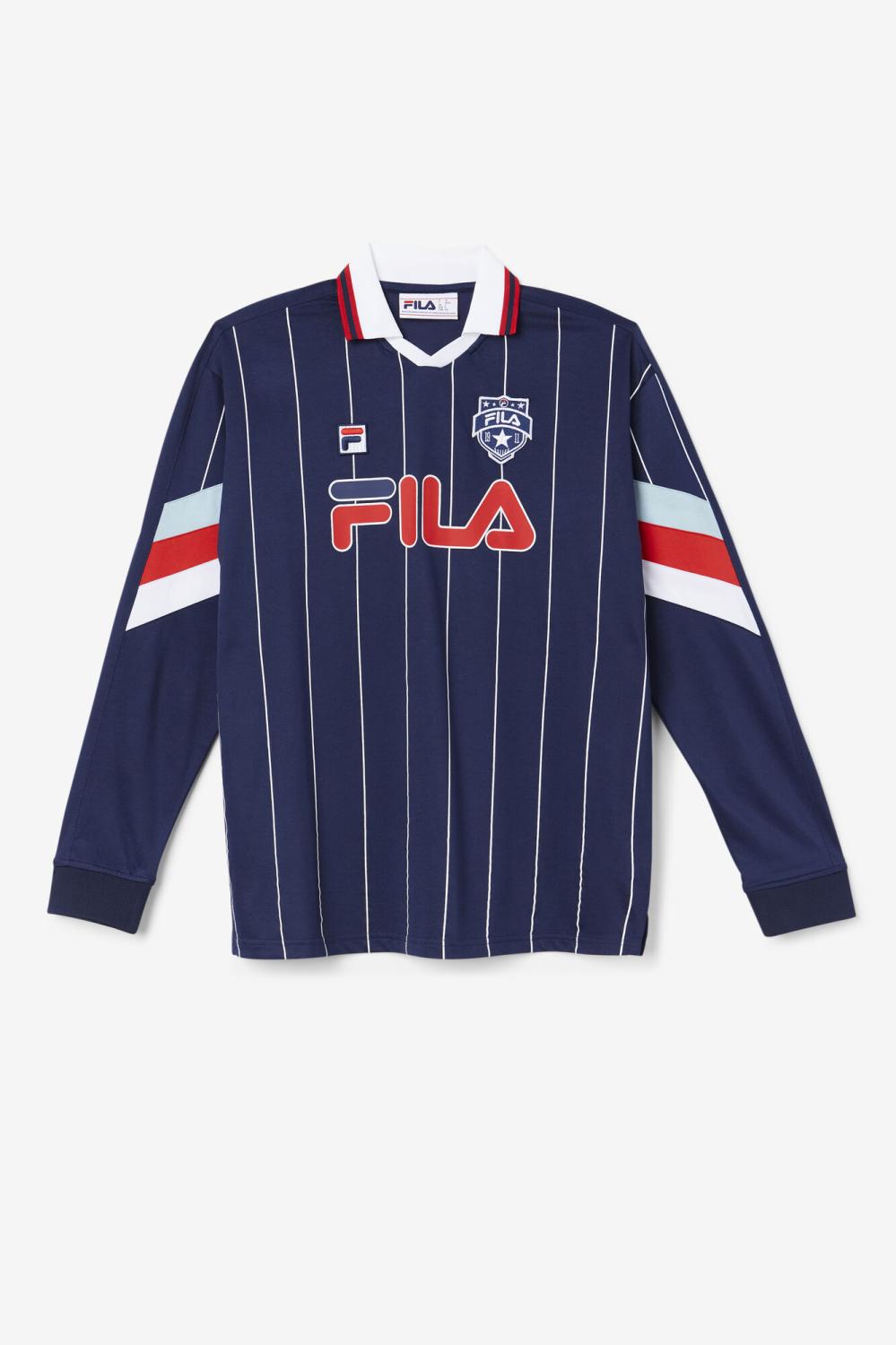 Women Tops &amp; T-Shirts | FILA Zorra Goalie Jersey 410 FILA NAVY / WHITE / FILA RED