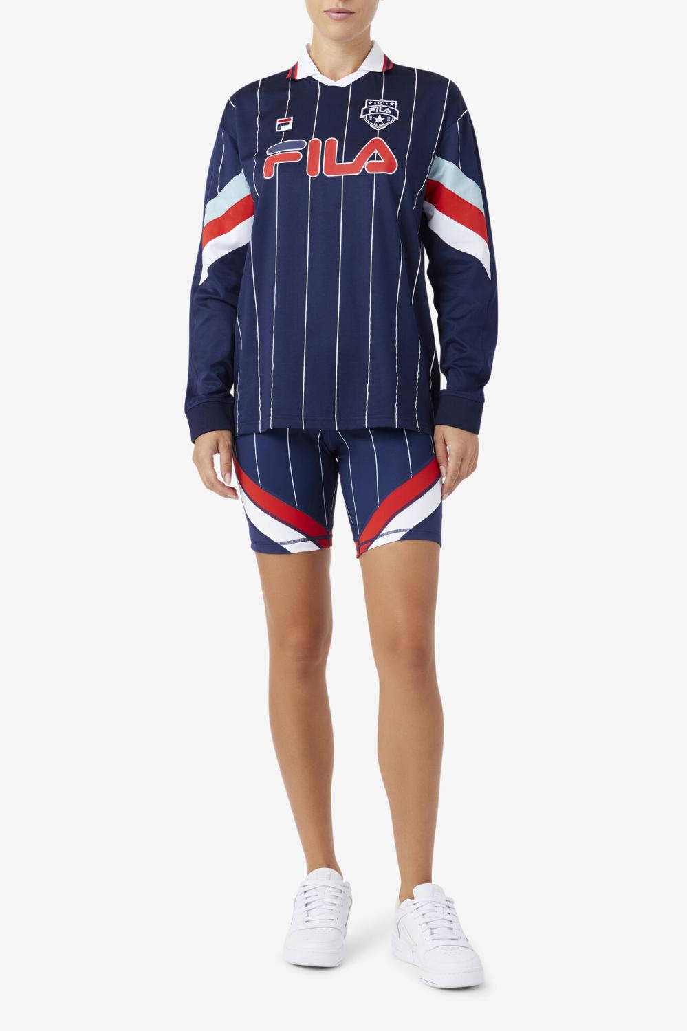 Women Tops &amp; T-Shirts | FILA Zorra Goalie Jersey 410 FILA NAVY / WHITE / FILA RED