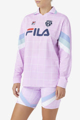 Women Tops &amp; T-Shirts | FILA Zorra Goalie Jersey 580 ORCHID BOUQUET / WHITE / ETHER