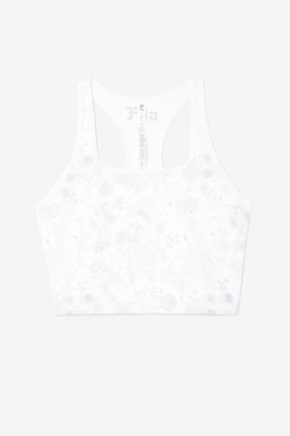 Women Tops &amp; T-Shirts | FILA Zuri Reversible Crop Tank 100 WHITE