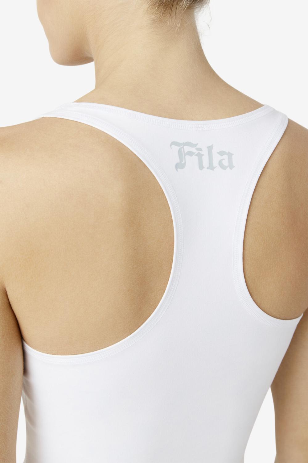 Women Tops &amp; T-Shirts | FILA Zuri Reversible Crop Tank 100 WHITE